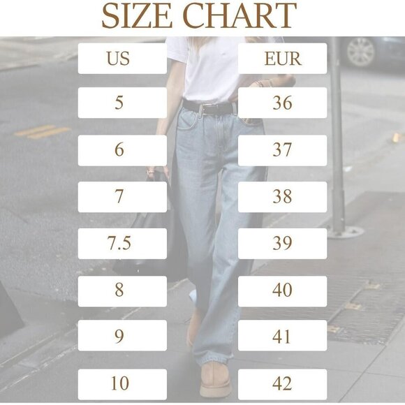 Platform Mini Ankle Boots Short Fur Fleece Lined Women's Slippers - Picture 4 of 7